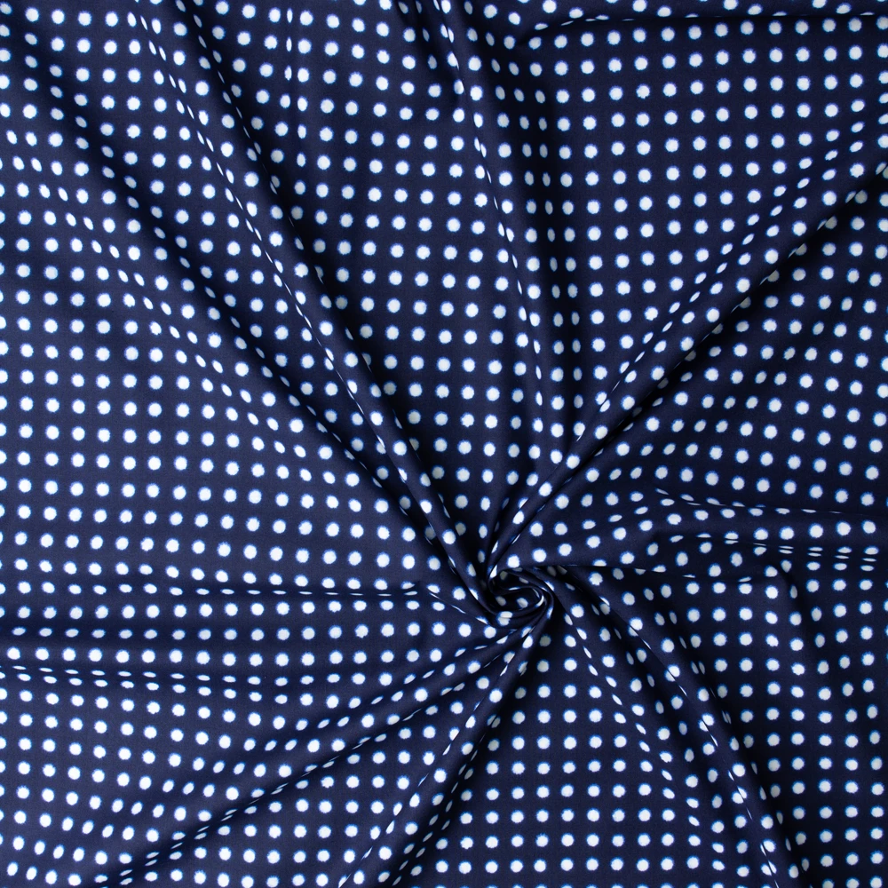 Blue Shibori Japanese Cotton Print from Robert Kaufman #33058 Fabric By The Yard - Wide shot