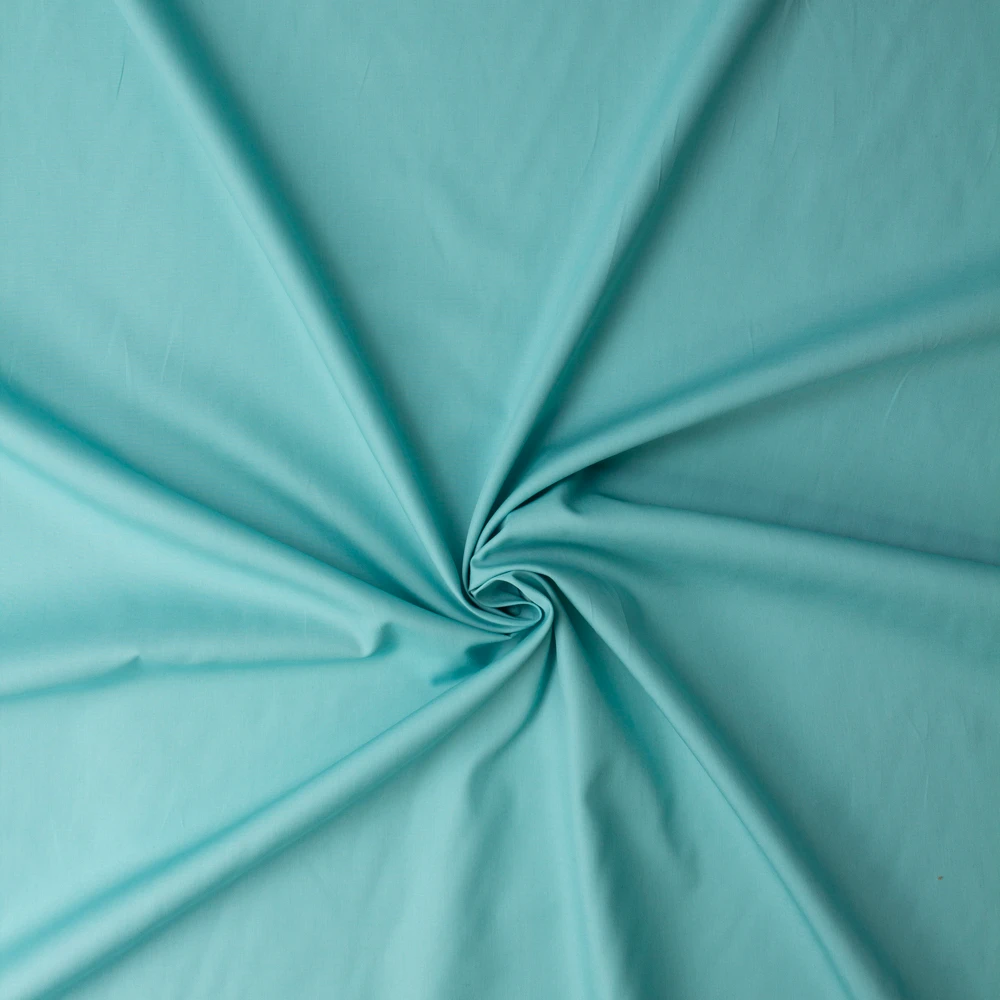 Aqua Superluxe Japanese Cotton Poplin from Robert Kaufman #33063 Fabric By The Yard - Wide shot