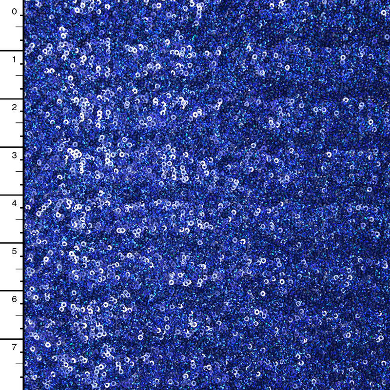 Royal Blue Holographic Micro Sequin Fabric