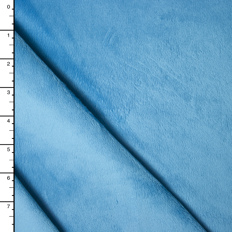 Bright Aqua Minky Solid