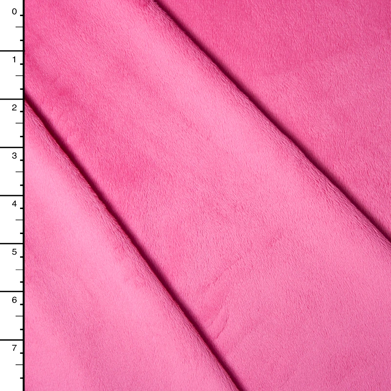 Hot Pink Minky Solid