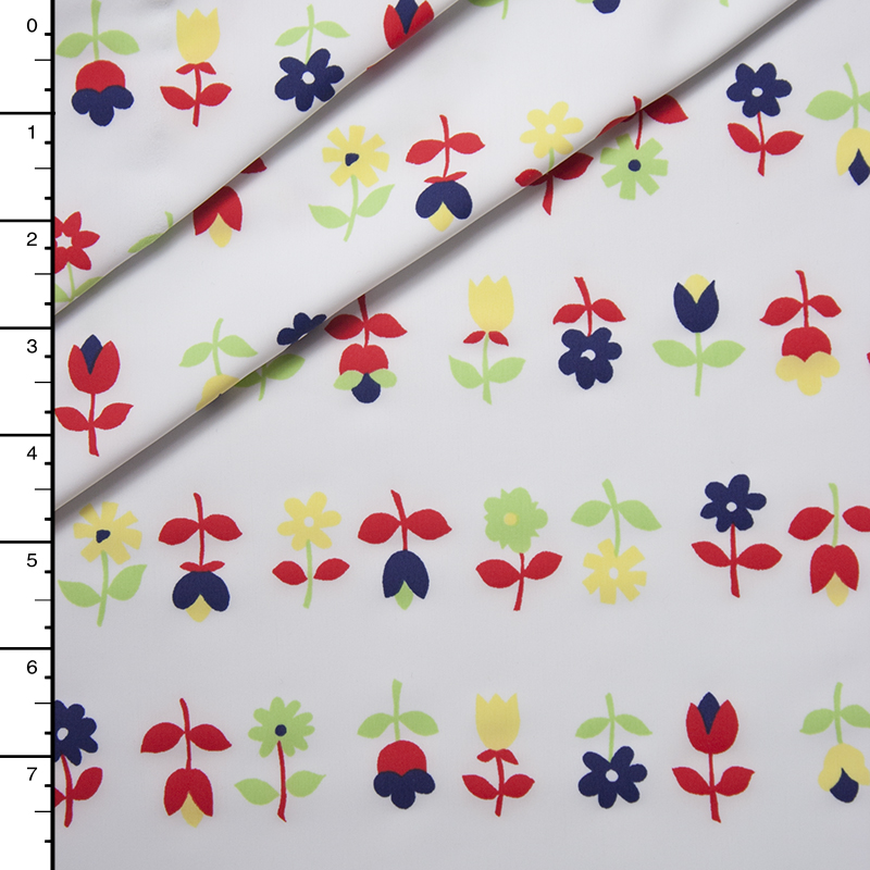 Rows of Flowers Nylon/Lycra Print