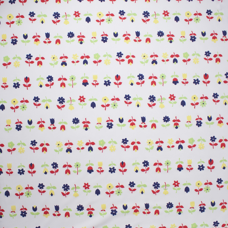 Rows of Flowers Nylon/Lycra Print