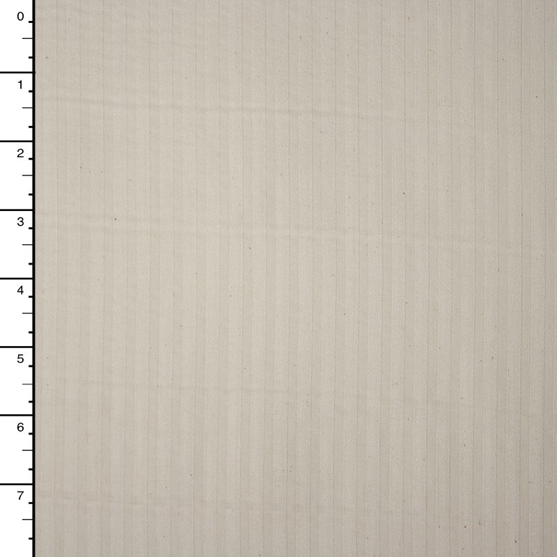 Robert Kaufman 'Raw and Refined' Ivory on Ivory Cotton Dobby Stripe
