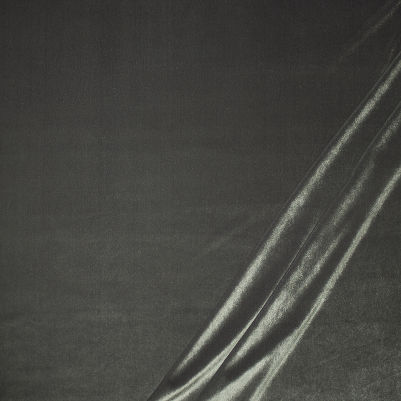Medium Grey 4-way Stretch Velvet
