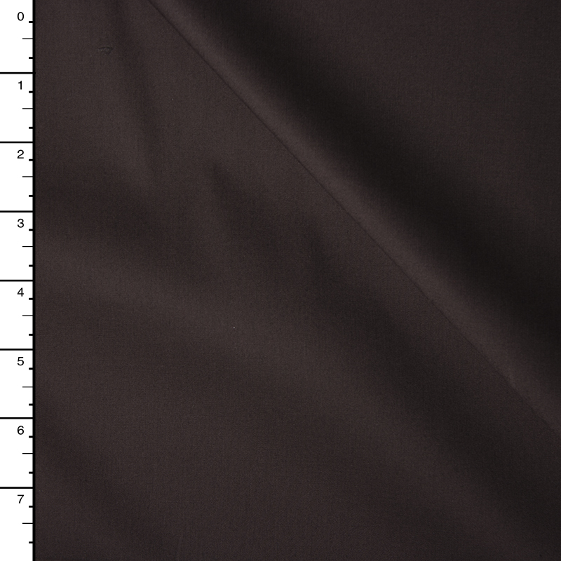 Chocolate Brown Midweight Stretch Cotton Broadcloth