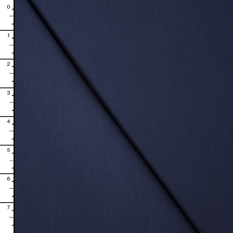 Navy Blue Premium Midweight Cotton Lycra Jersey Knit