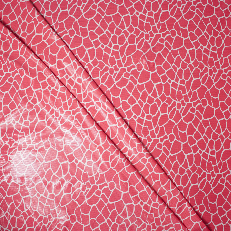 Hot Pink Giraffe Glossed Nylon/Lycra