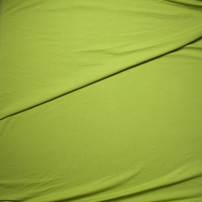 Lime Midweight 4-way Stretch Jersey Knit