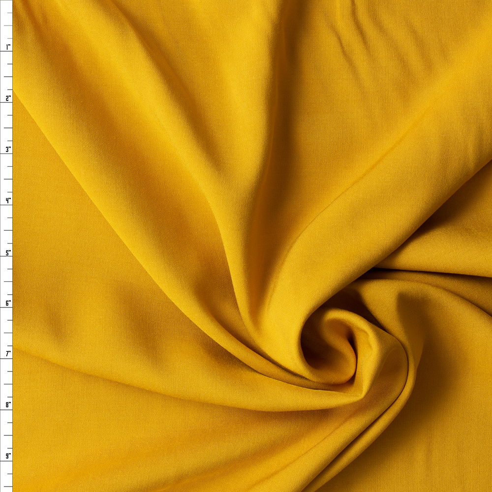 Mustard Yellow Rayon Challis