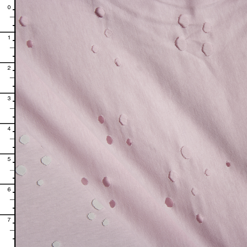 Blush Pink 'Holey' Jersey Knit