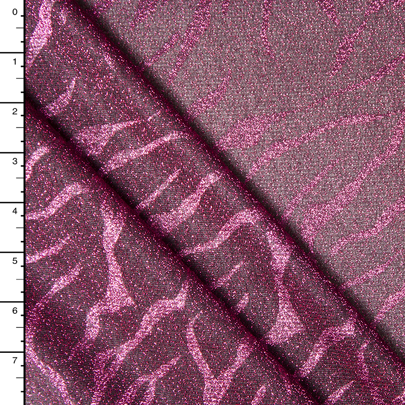 Metallic Hot Pink Tiger Sparkle Knit