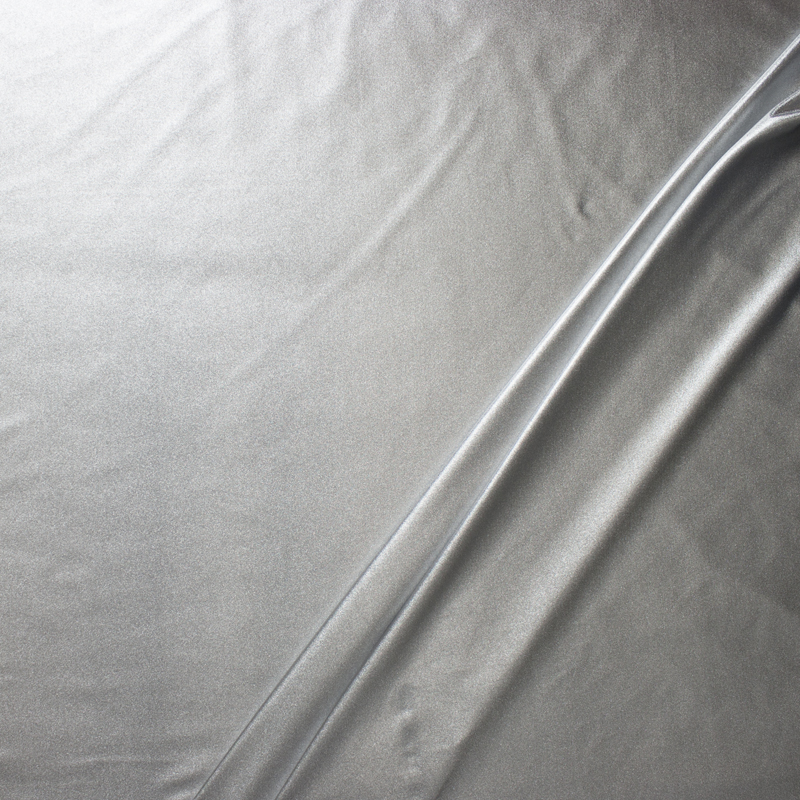 Silver Metallic Nylon/Lycra