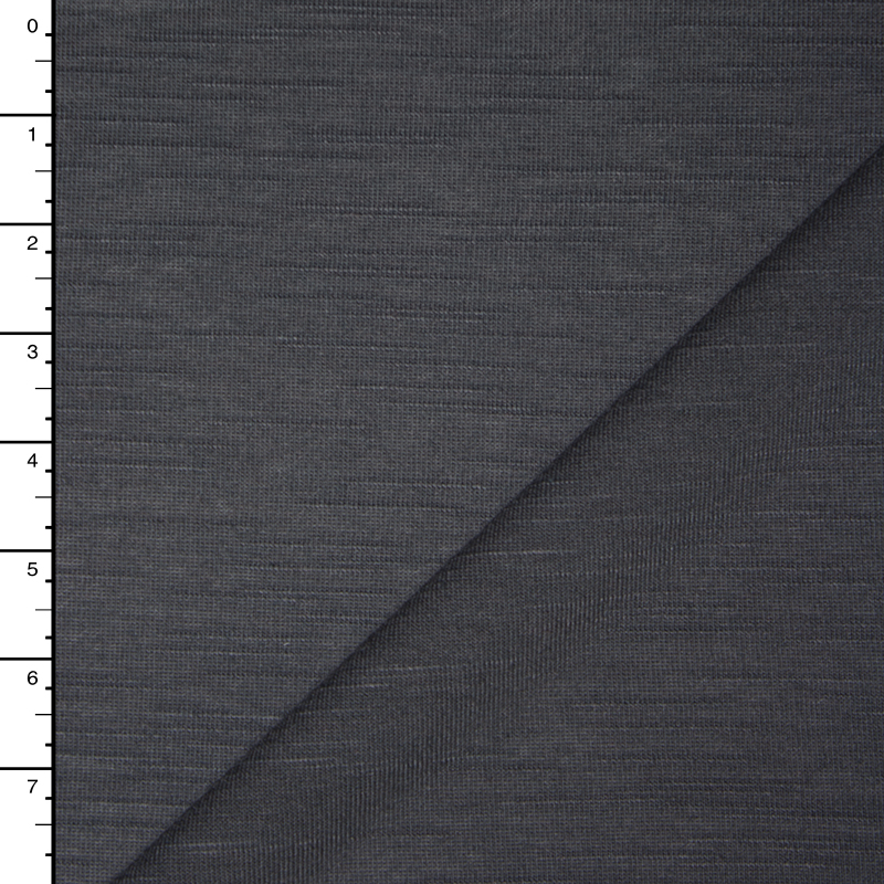 Dark Grey Slubbed Lightweight Sweater Knit