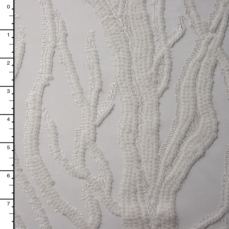 Gloss Offwhite on Offwhite Designer Lightning Sequin