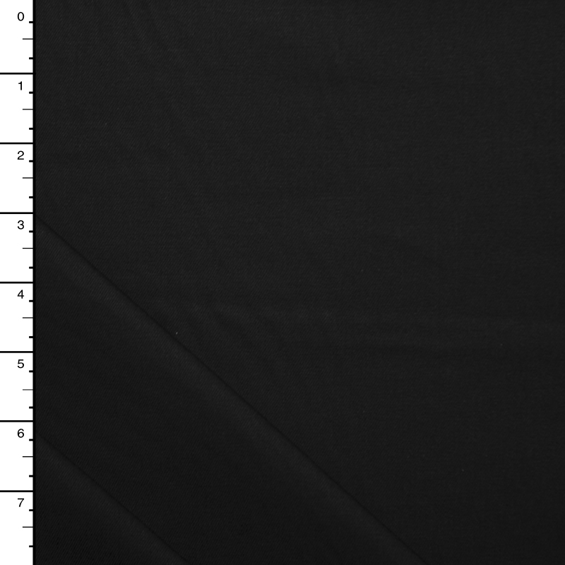 Black Fine 8oz Stretch Twill