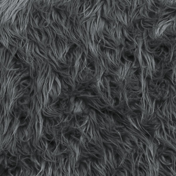 Grey Mongolian Faux Fur