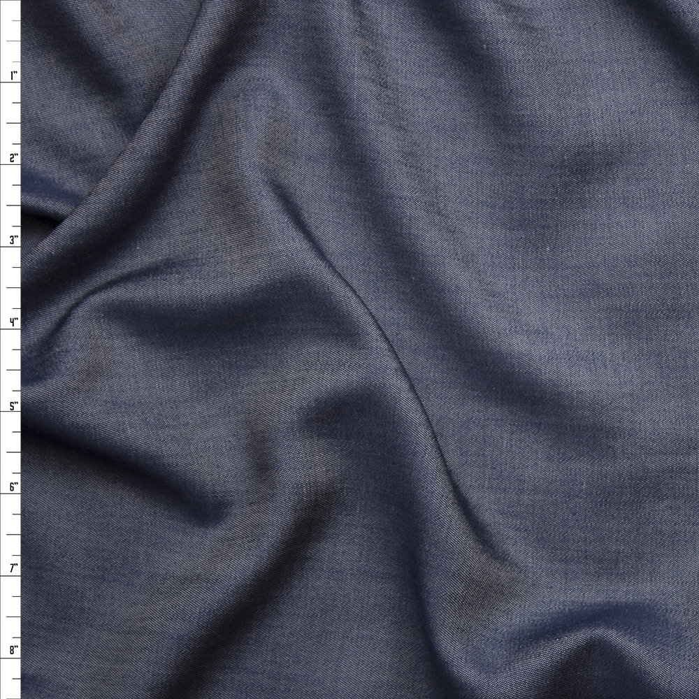 Lightweight Indigo Tencel Denim Fabric By The Yard
