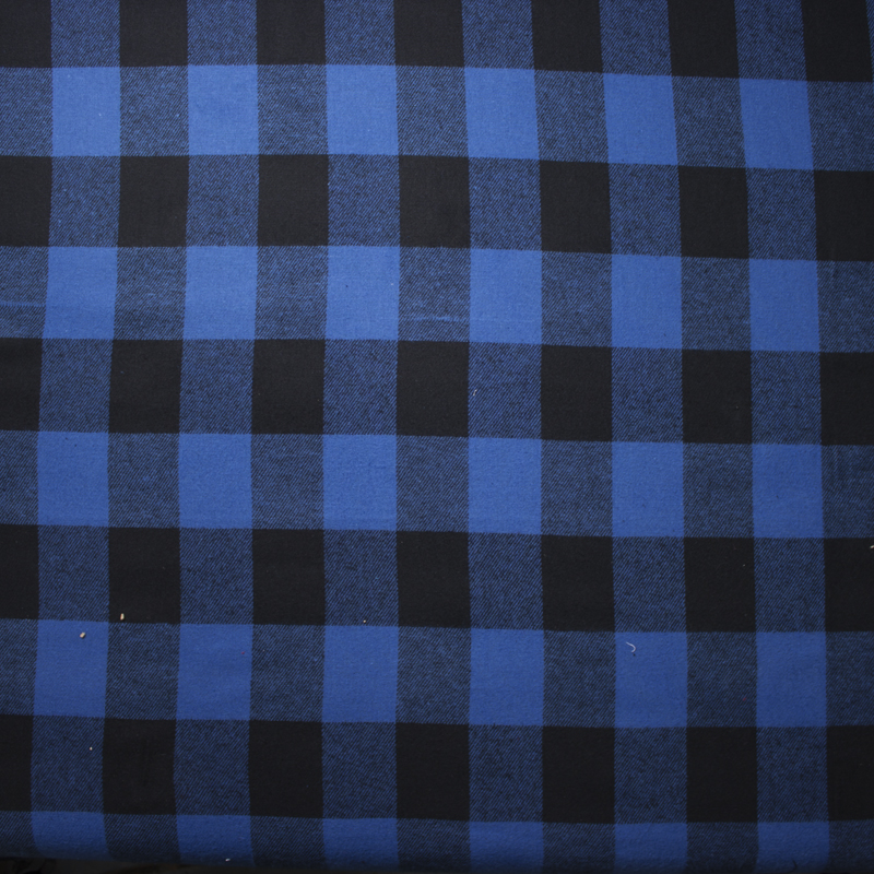Royal Blue and Black Buffalo Plaid Flannel