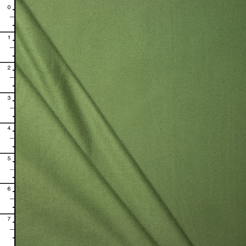 Olive Green Double Brushed Poly Spandex Knit
