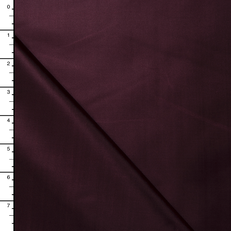Burgundy Poly Habotai Lining