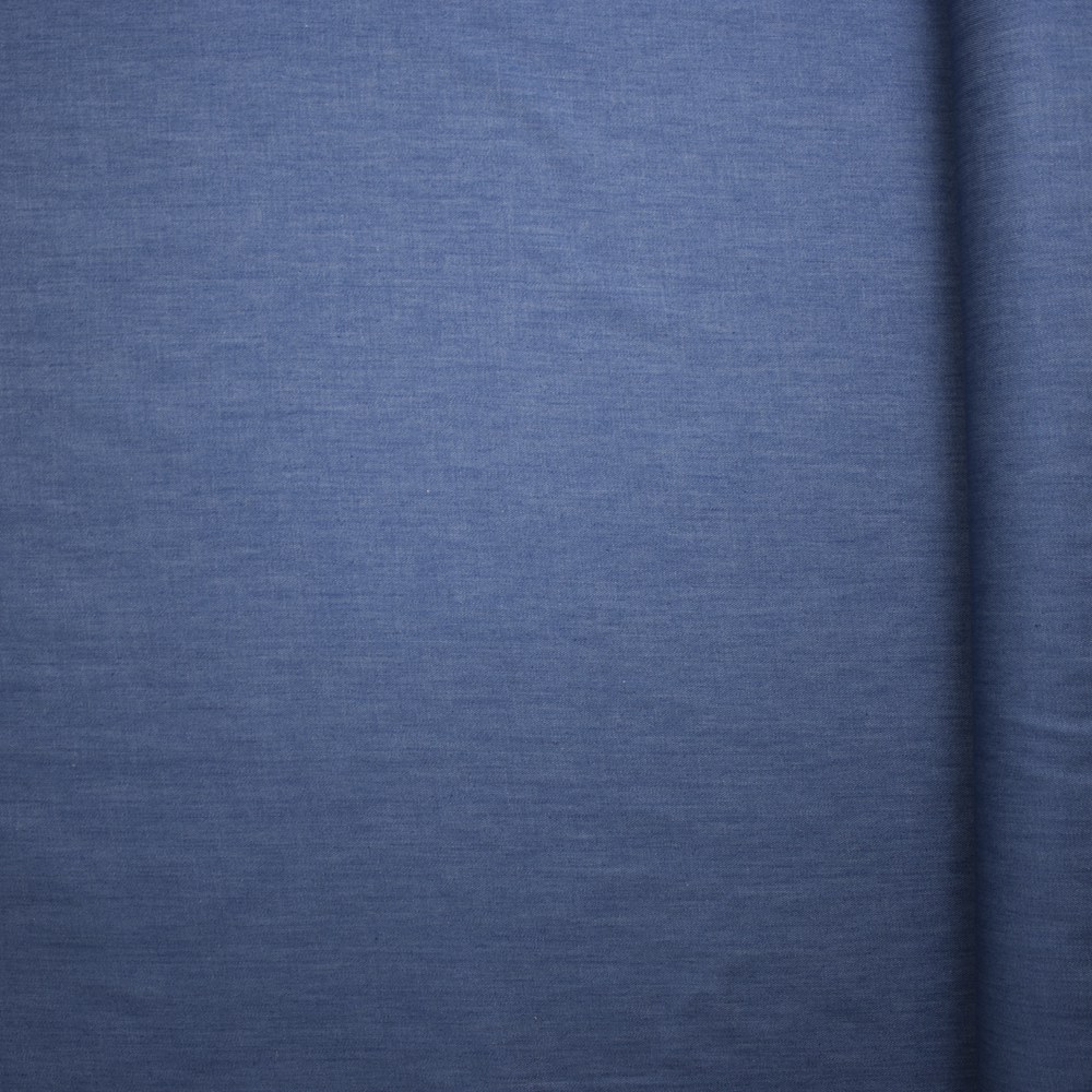 Medium Blue Midweight Tencel Denim Fabric By The Yard - Wide shot