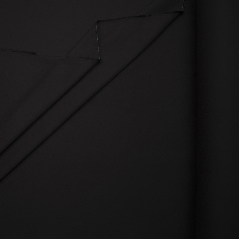 Black Stretch Brushed Midweight Twill from ‘Ralph Lauren’ Fabric By The Yard - Wide shot