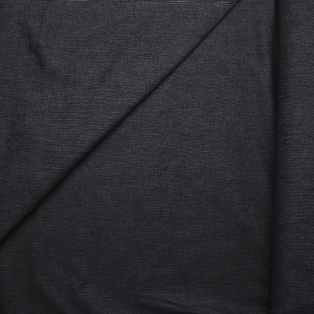 Soft Designer 8oz Dark Indigo Stretch Denim Fabric By The Yard - Wide shot