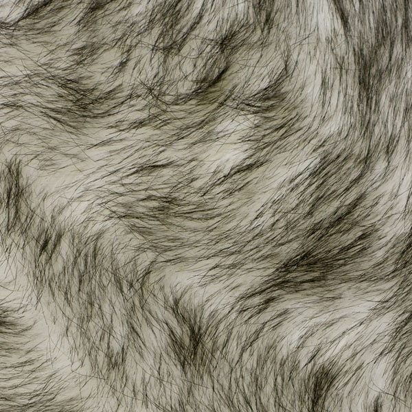 White/Black Husky Luxury Faux Fur