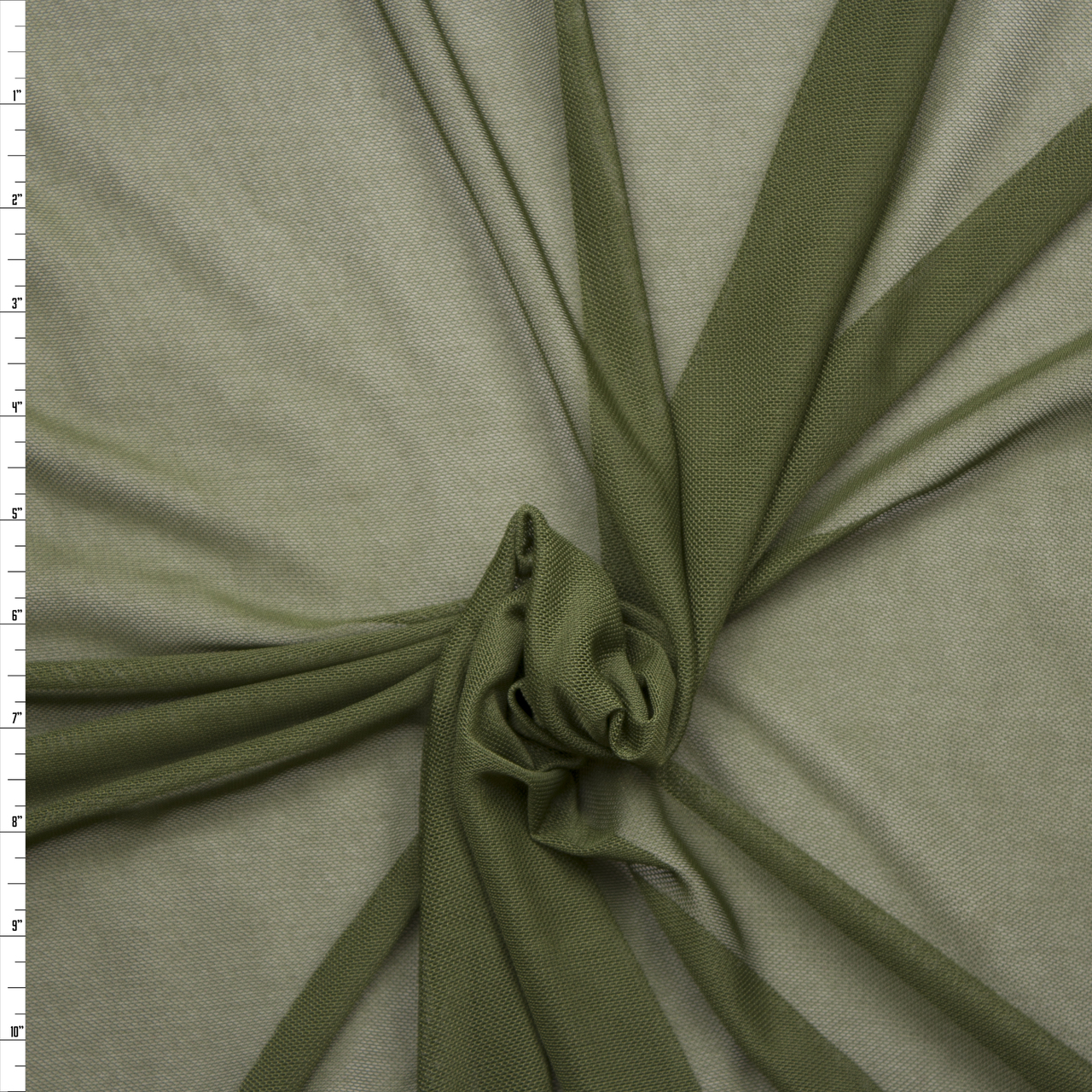 Olive Green Power Mesh Fabric By The Yard