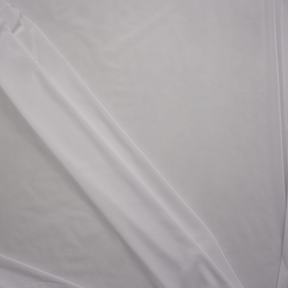 White Shaper Mesh Fabric By The Yard - Wide shot