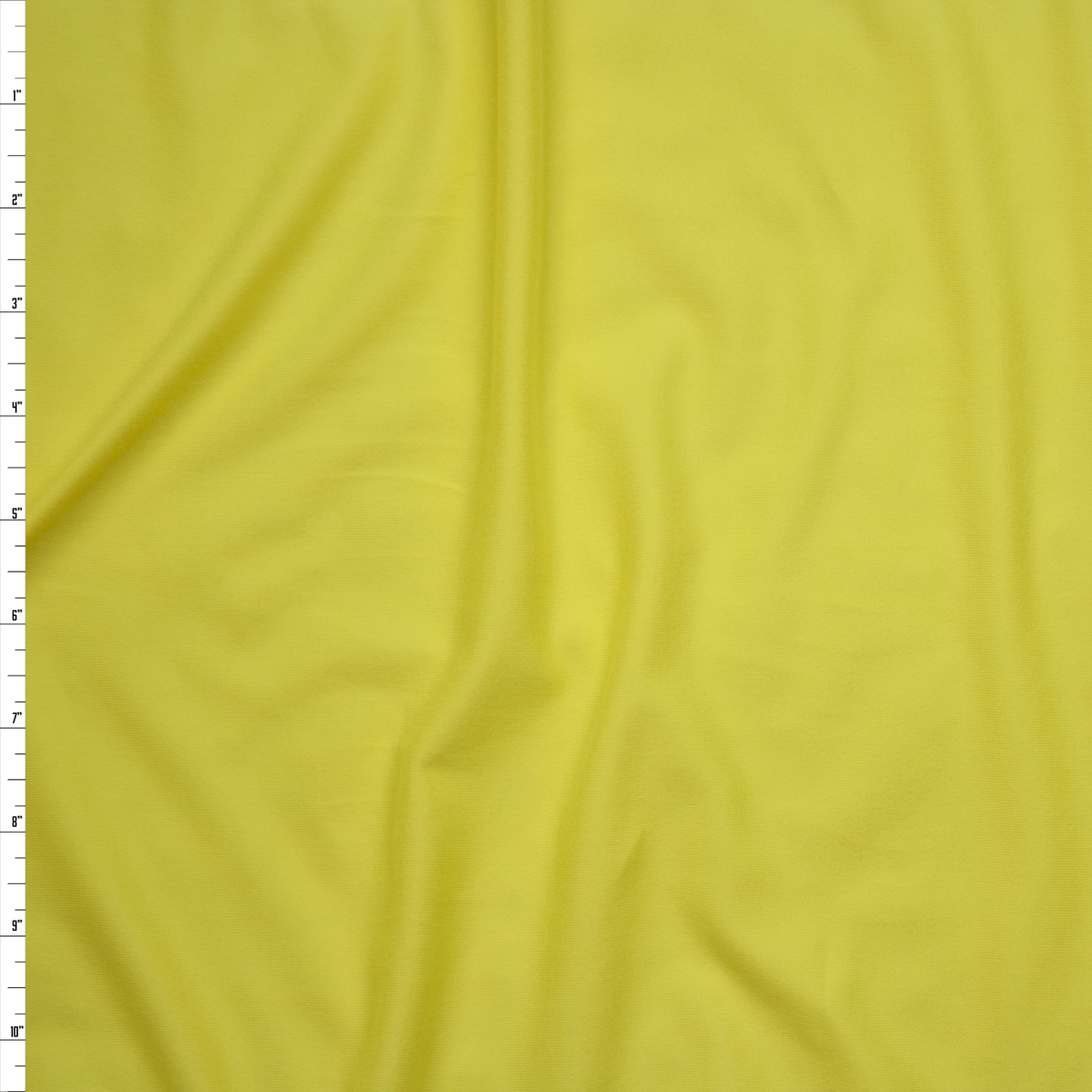 Canary Yellow Double Brushed Poly/Spandex Knit Fabric By The Yard