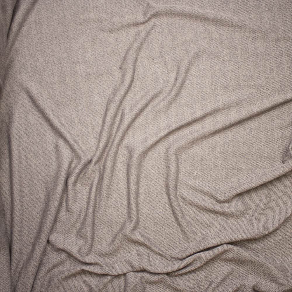 Taupe Mottled Soft French Terry Fabric By The Yard - Wide shot