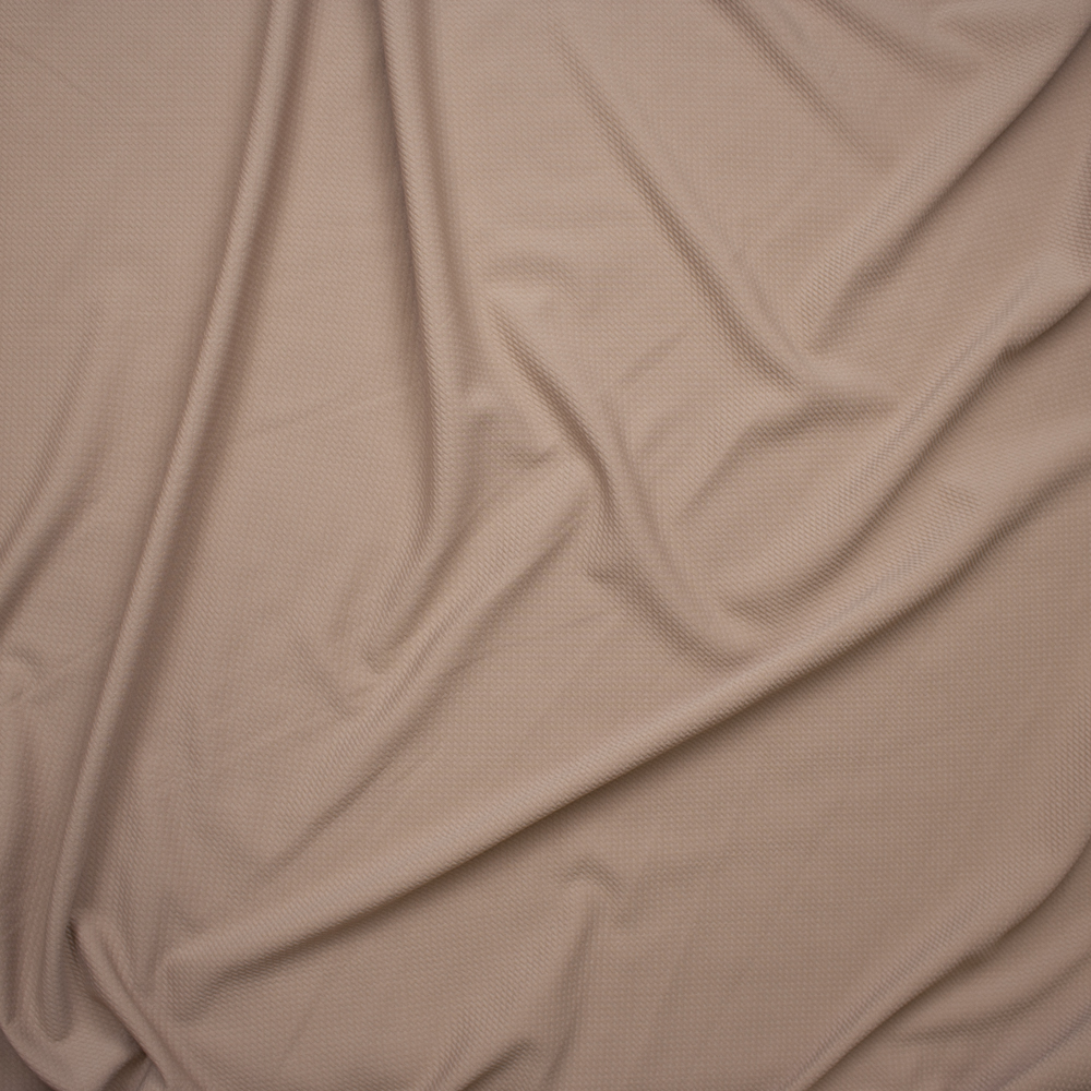 Solid Nude Braided Texture Liverpool Knit Fabric By The Yard - Wide shot