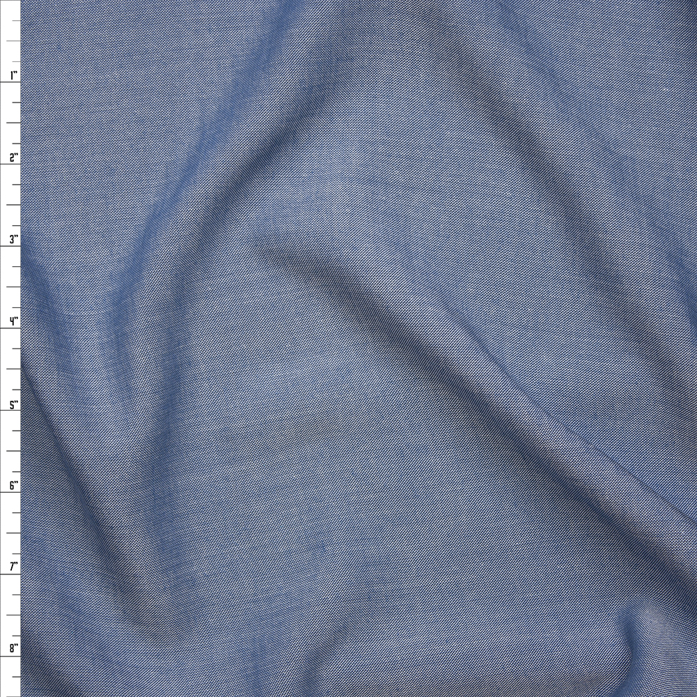 Indigo Rayon Chambray from Robert Kaufman Fabric By The Yard