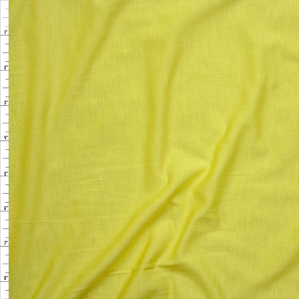 Yellow Stretch Modal Jersey Knit Fabric By The Yard