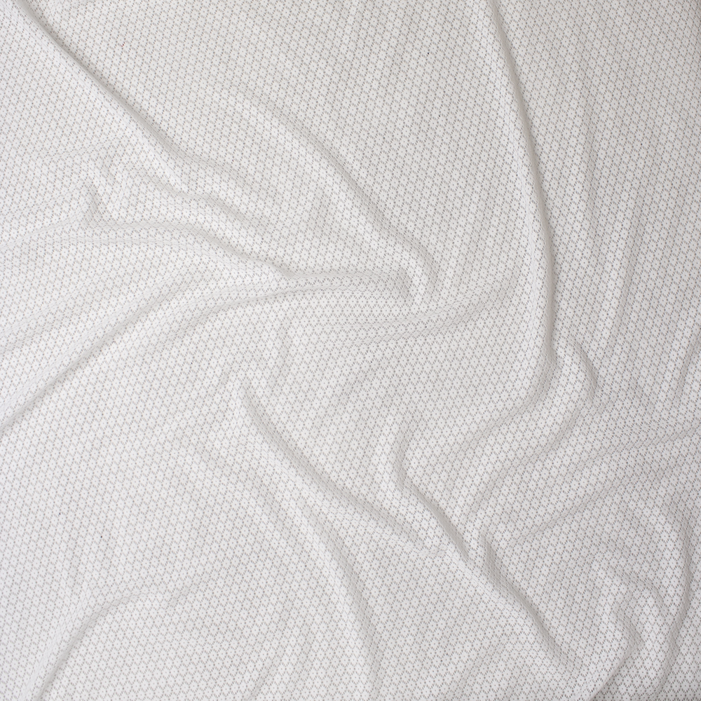 White Floral Pattern Stretch Lace Fabric By The Yard - Wide shot