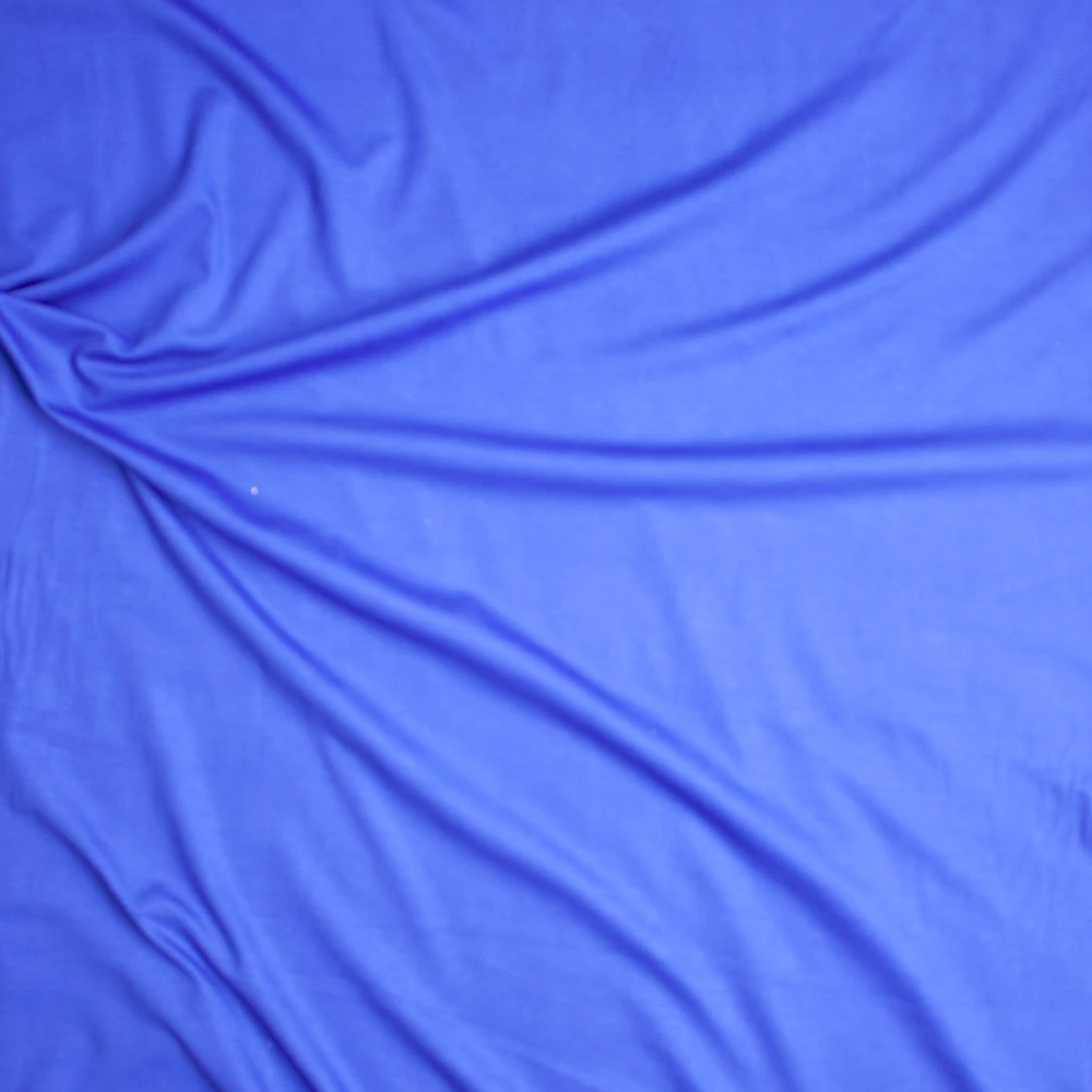 Royal Blue Lightweight Ponte De Roma Fabric By The Yard - Wide shot