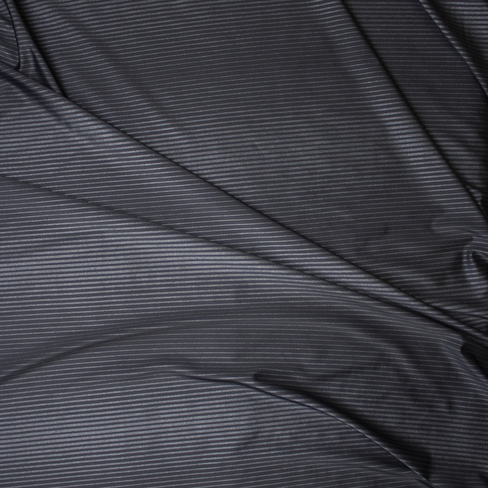 Black and Charcoal Sparkle Gradient Stripe Nylon/Spandex Print Fabric By The Yard - Wide shot