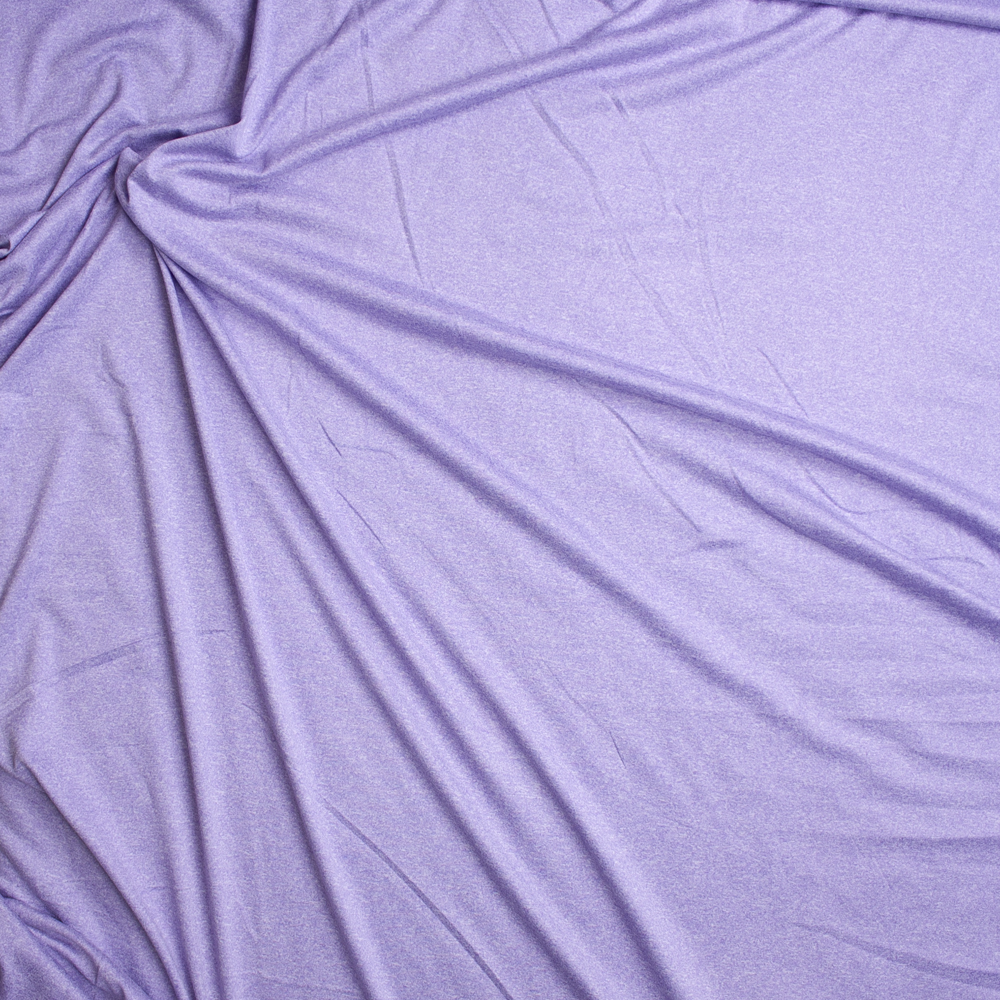 Lavender Heather Double Brushed Poly Spandex Fabric By The Yard - Wide shot