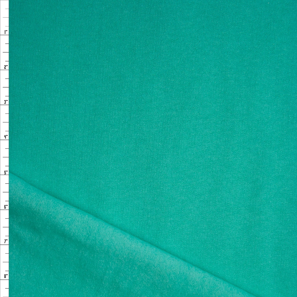 Mint Green Midweight Sweatshirt Fleece Fabric By The Yard
