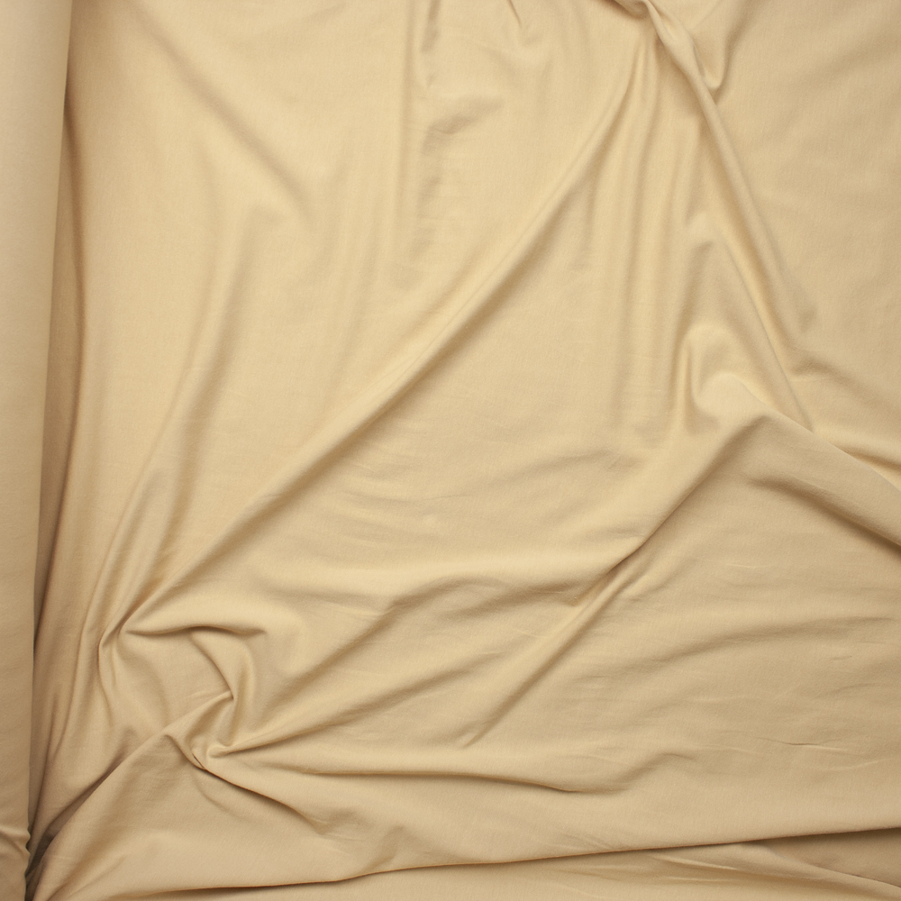 Tan Premium Midweight Cotton Lycra Jersey Knit