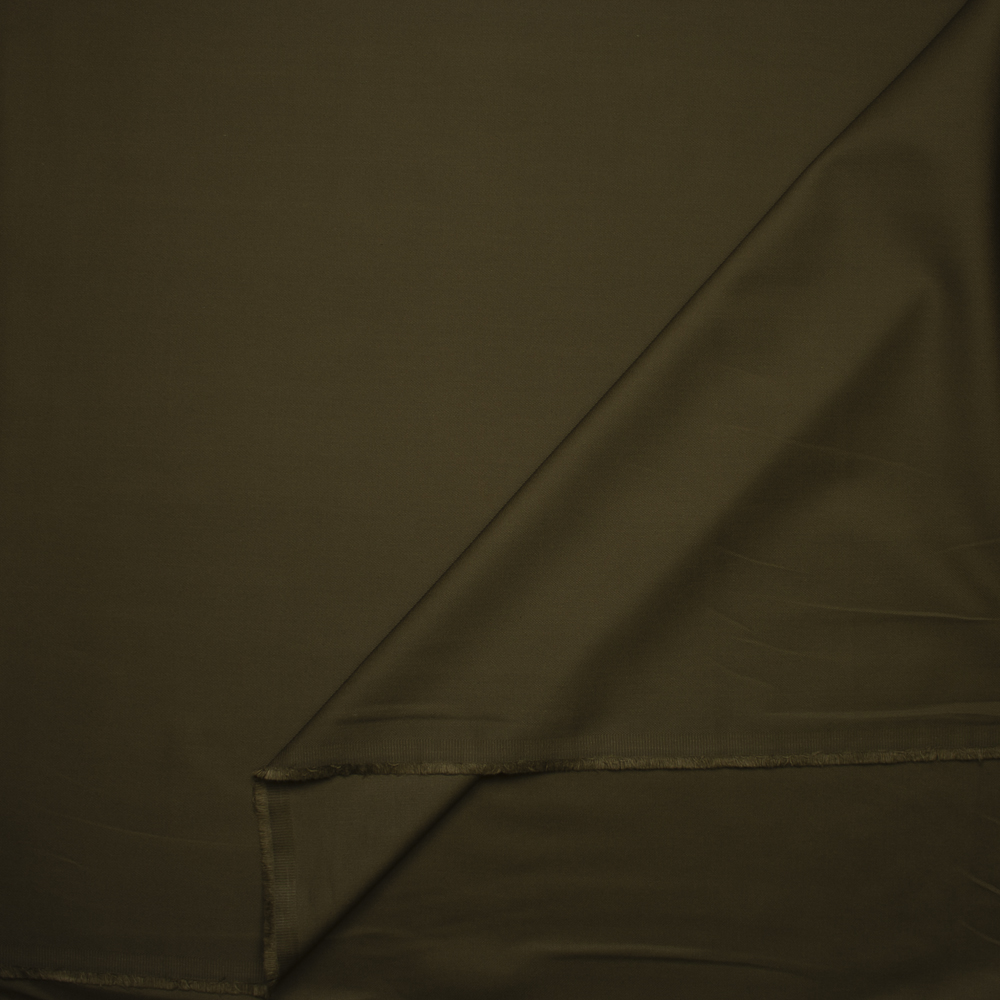 Solid Olive Green Midweight Cotton Twill Fabric By The Yard - Wide shot