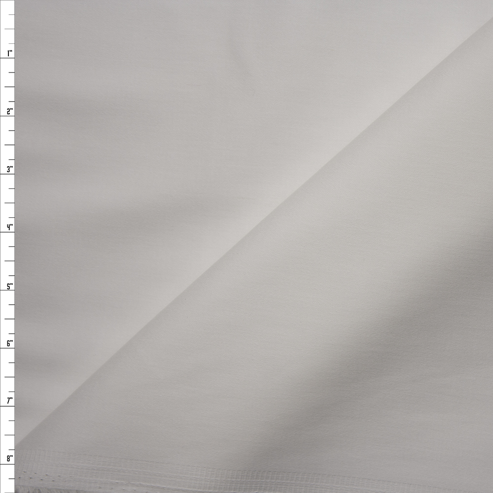 White Stretch Midweight Cotton Sateen Fabric By The Yard