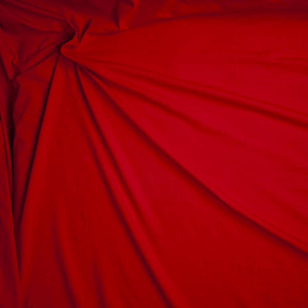 Red Stretch Midweight Cotton Jersey Knit Fabric By The Yard - Wide shot