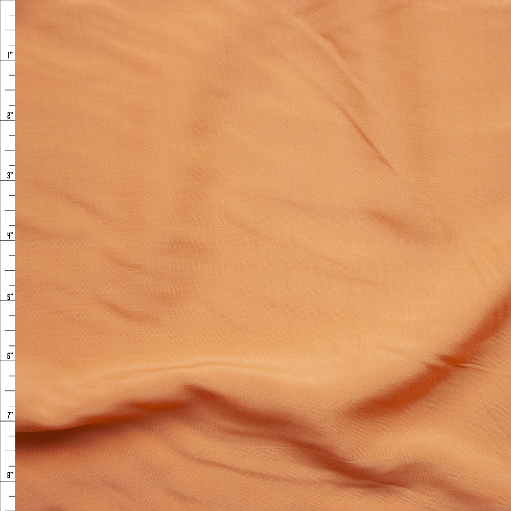Peach Sherbet Rayon Challis Fabric By The Yard