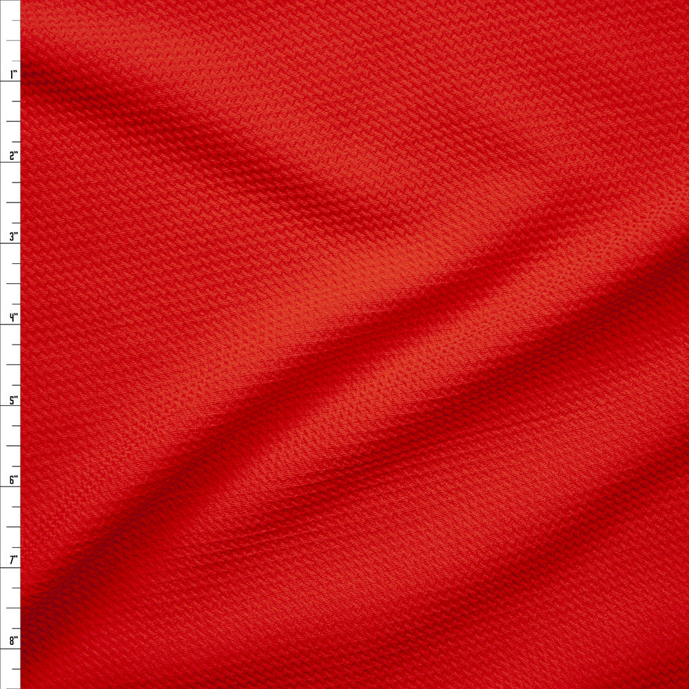 Solid Tangerine Orange Bullet Liverpool Knit Fabric By The Yard
