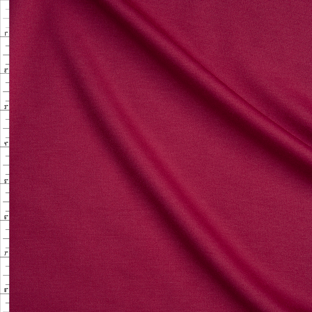 Fuschia Solid Ponte De Roma Fabric By The Yard
