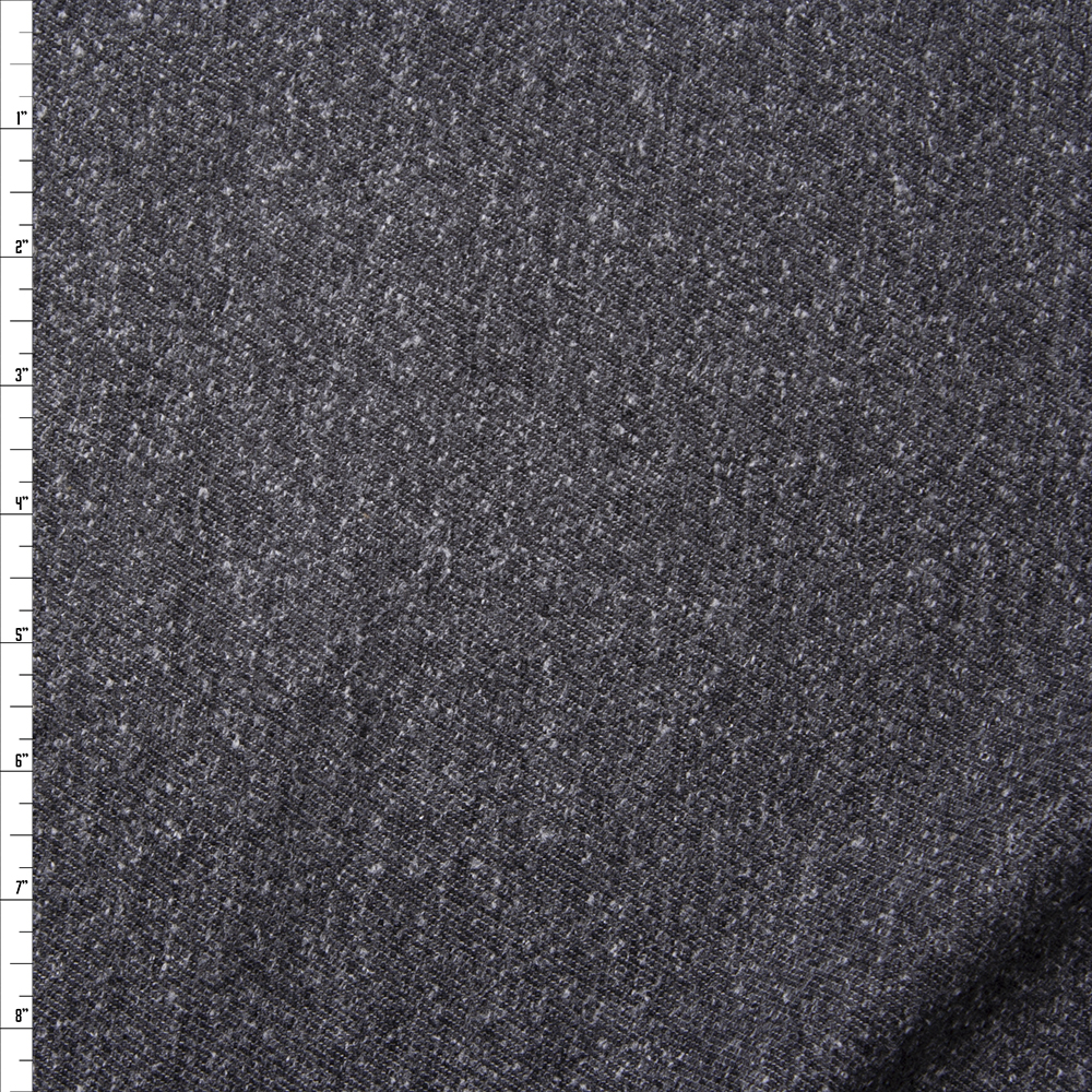 Charcoal Slubbed Midweight Flannel from ‘Brooks Brothers’ Fabric By The Yard