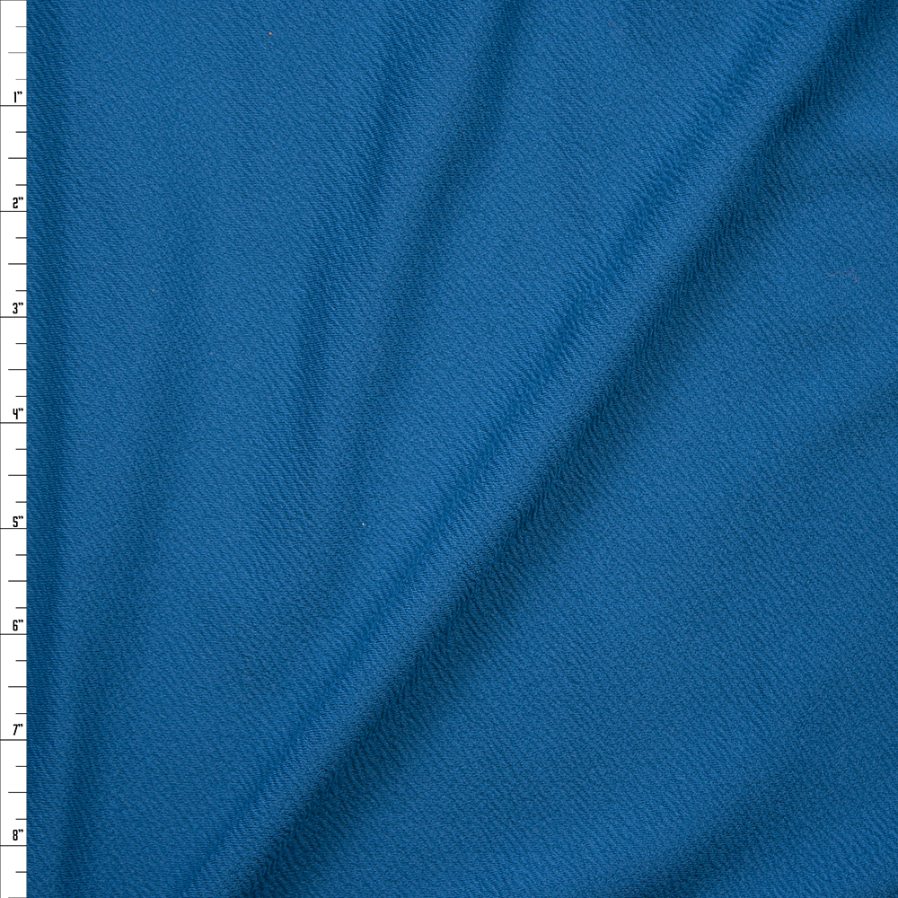 Teal Crepe-Like Liverpool Knit Fabric By The Yard